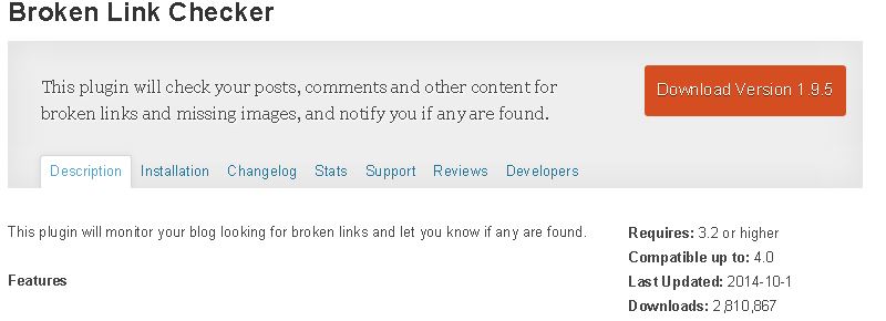 Broken link checker