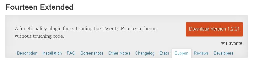 Fourteen Extended Plugin WordPress